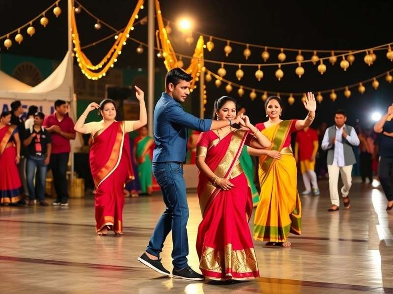 Festive Footwork community event with players collaborating